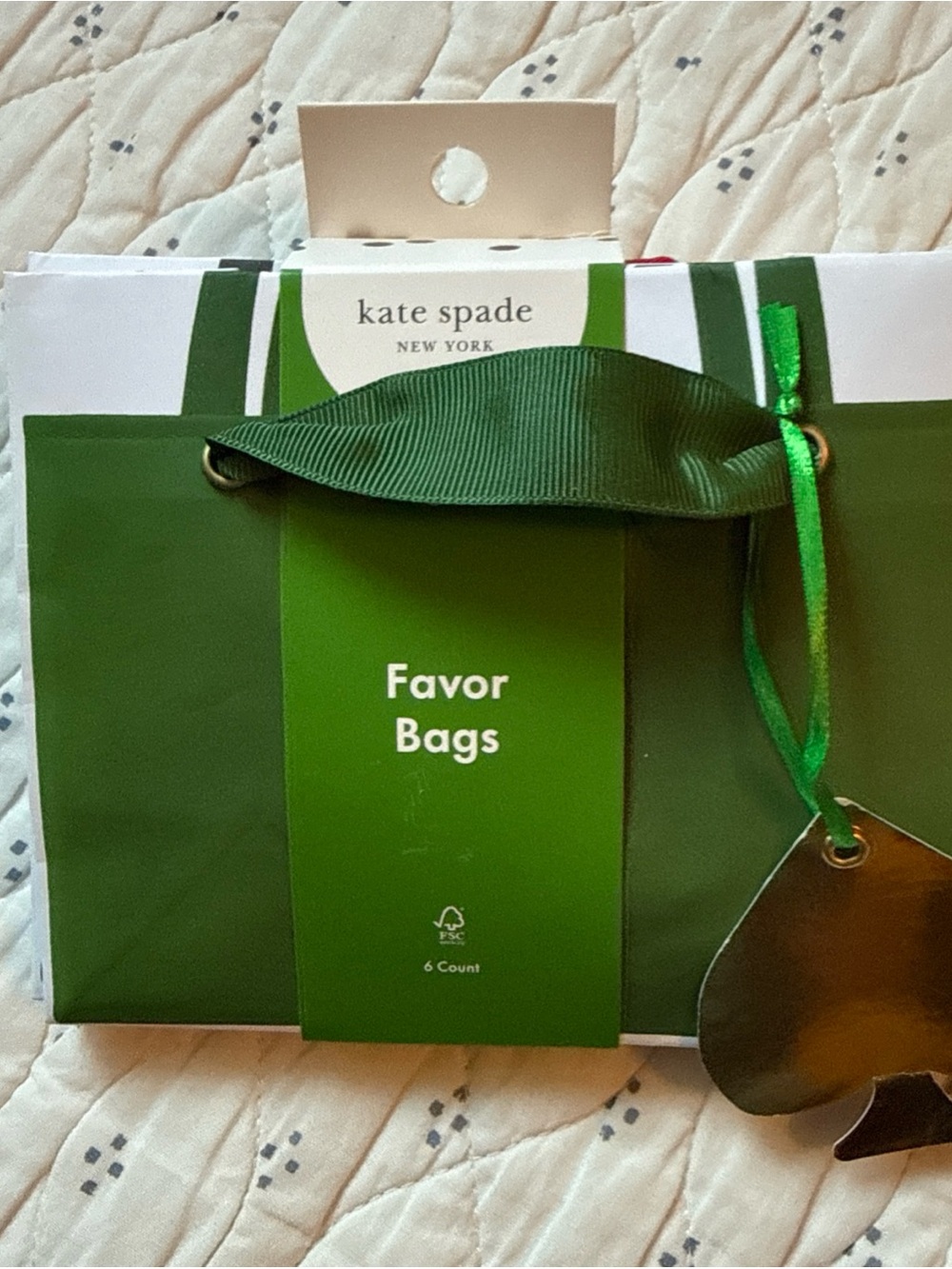 Kate Spade New York x Target Mini Favor Gift Bags / Set of 6 / Brand New